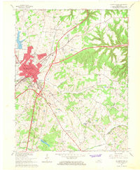 Elizabethtown 1967 topographic map thumbnail