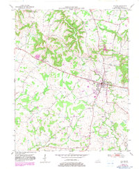 Elkton 1951 topographic map thumbnail