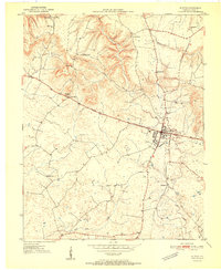 Elkton 1951 topographic map thumbnail