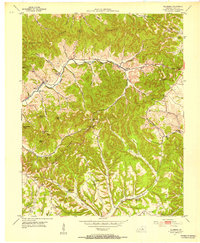 Ellisburg 1952 topographic map thumbnail
