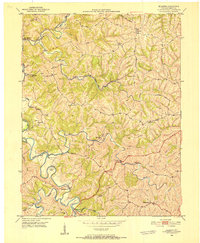 Elliston 1950 topographic map thumbnail