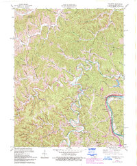 Fallsburg 1971 topographic map thumbnail