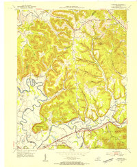 Farmers 1953 topographic map thumbnail