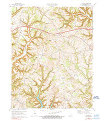 Faubush 1973 topographic map thumbnail