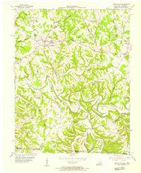 Fountain Run 1954 topographic map thumbnail