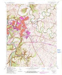 Frankfort East 1970 topographic map thumbnail