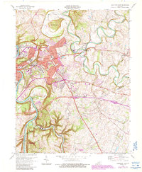 Frankfort East 1970 topographic map thumbnail