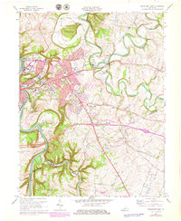 Frankfort East 1970 topographic map thumbnail