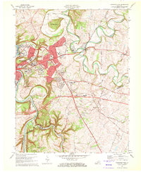Frankfort East 1970 topographic map thumbnail