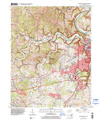 Frankfort West 1997 topographic map thumbnail