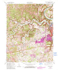 Frankfort West 1970 topographic map thumbnail