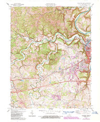 Frankfort West 1970 topographic map thumbnail