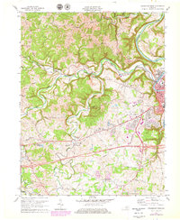 Frankfort West 1970 topographic map thumbnail