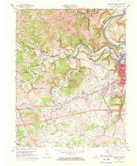 Frankfort West 1970 topographic map thumbnail