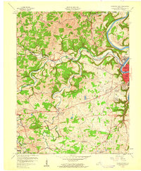 Frankfort West 1959 topographic map thumbnail