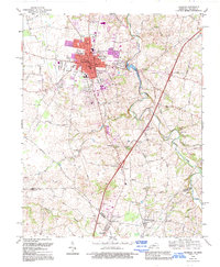 Franklin 1968 topographic map thumbnail