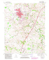 Franklin 1968 topographic map thumbnail