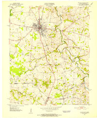 Franklin 1951 topographic map thumbnail