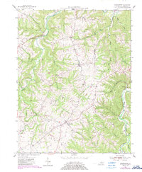 Franklinton 1954 topographic map thumbnail
