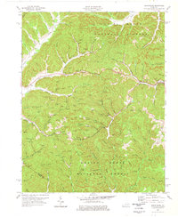 Frenchburg 1977 topographic map thumbnail