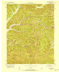 Frenchburg 1952 topographic map thumbnail