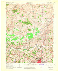 Glasgow North 1965 topographic map thumbnail
