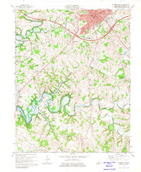 Glasgow South 1973 topographic map thumbnail