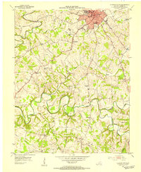 Glasgow South 1953 topographic map thumbnail