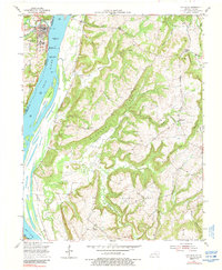 Golconda 1954 topographic map thumbnail