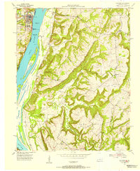 Golconda 1954 topographic map thumbnail