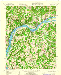 Golconda 1959 topographic map thumbnail