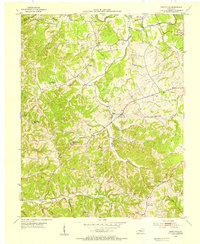 Gradyville 1953 topographic map thumbnail