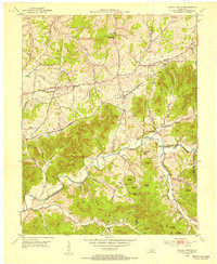 Gravel Switch 1953 topographic map thumbnail