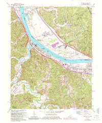 Greenup 1972 topographic map thumbnail