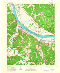 Greenup 1961 topographic map thumbnail