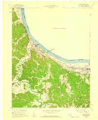 Greenup 1958 topographic map thumbnail