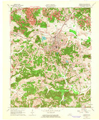 Greenville 1963 topographic map thumbnail