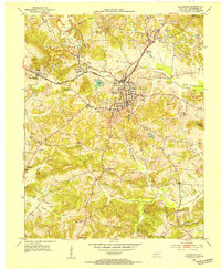 Greenville 1952 topographic map thumbnail