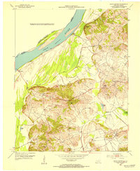 Grove Center 1953 topographic map thumbnail