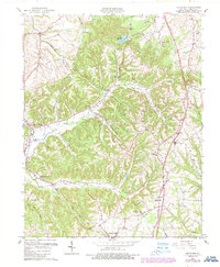 Halls Gap 1961 topographic map thumbnail