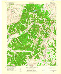 Halls Gap 1961 topographic map thumbnail