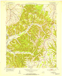 Halls Gap 1952 topographic map thumbnail