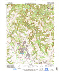 Hardinsburg 1993 topographic map thumbnail