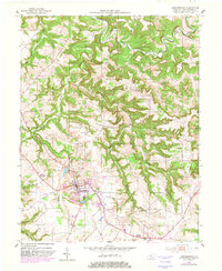 Hardinsburg 1953 topographic map thumbnail