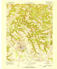 Hardinsburg 1953 topographic map thumbnail