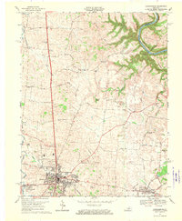 Harrodsburg 1967 topographic map thumbnail