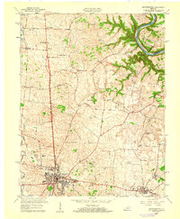 Harrodsburg 1959 topographic map thumbnail