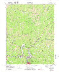 Hazard North 1972 topographic map thumbnail