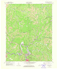 Hazard North 1972 topographic map thumbnail