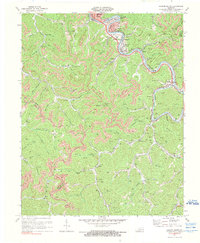 Hazard South 1972 topographic map thumbnail